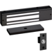 650lbs EM Lock, Single Door Electromagnetic Lock, 12/24VDC, UL 294 Listed, Grade 1, 335 Flat Black
