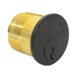 Mortise Cylinder 1-1/8in, HA Keyway, 6-Pin, Sargent Cam, 1-Bitted, 2 Nickel Silver Keys, BSP Black Suede Powder Coat