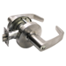 10X-Line Barrier Free Storeroom L Lever, LA Keyway 1-Bitted, 2-3/4in Backset, ANSI Strike, Grade 1, 626/US26D Satin Chrome
