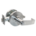 10X-Line Privacy L Lever, 2-3/4in Backset, ANSI Strike, Grade 1, 626/US26D Satin Chrome