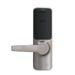 XE360 Series Wireless Tubular Lock, Offline, Interior Push Button with LED Indicator, Smart Reader, Neptune Lever, 6-Pin Schlage C Keyway, 626/US26D Satin Chrome