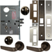KIT -Electrified Mortise, Field Reversible - Fail Safe and Fail Secure, Citation Lever with A Rose Trim, Less 1-1/8 Mortise Cylinder, Handing is Field Reversible, ANSI Strike SS118, 613E/US10BE Dark Oxidized Satin Bronze
