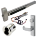 KIT - Fire Rated, 8800 Series Rim Exit Device, M56A MELR Retrofit Kit, (Motorized Electric Latch Retraction), Classroom Lever Trim (Key Locks/Unlocks Trim), Escutcheon with L Lever, Keyed Trim, Mortise Cylinder LFIC (Large Format Interchangeable Core Housing Only, Less Core), 48in, Grade 1, LHR Left Hand Reverse, 630/US32D Stainless Steel